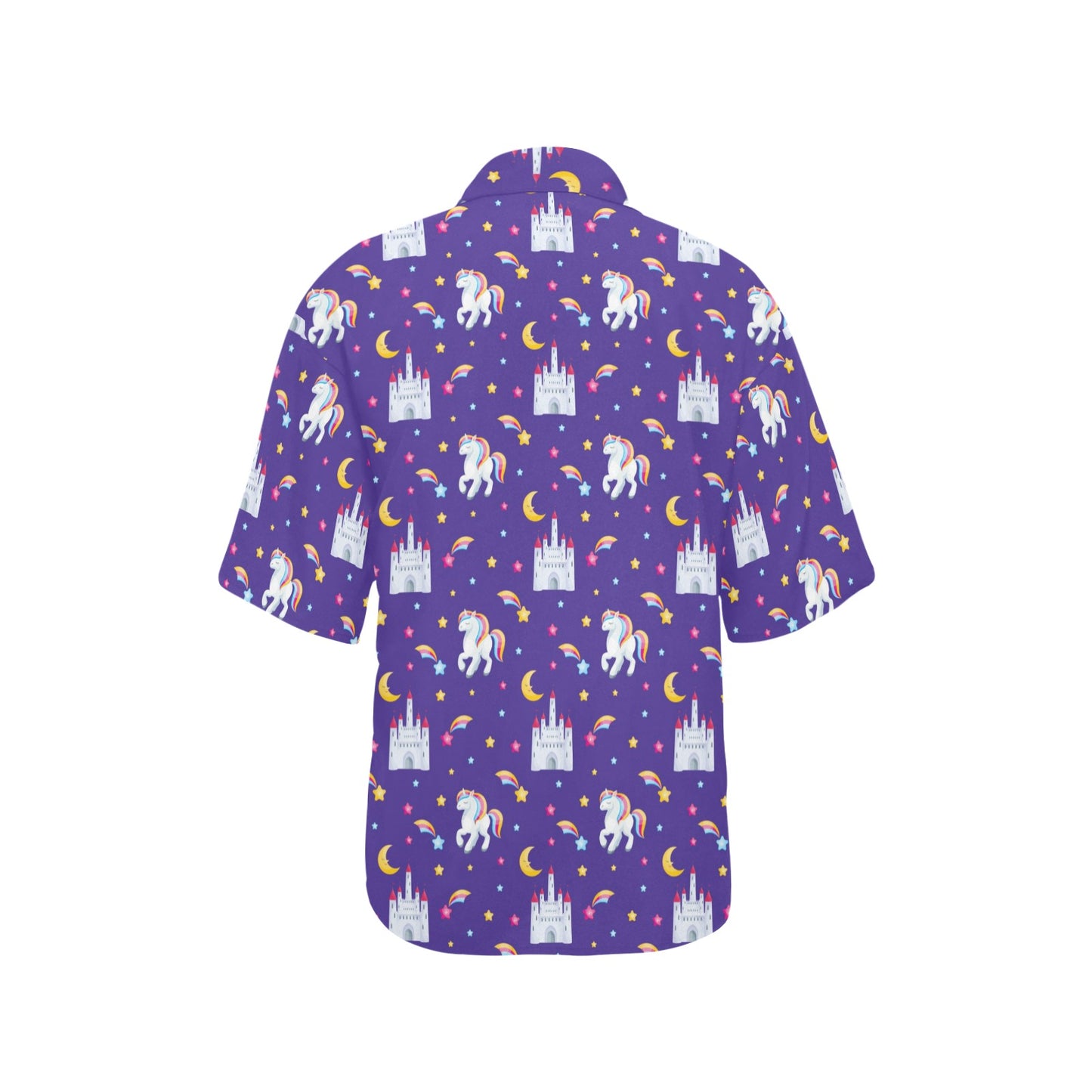 Unicorn Casttle Women's Hawaiian Shirt