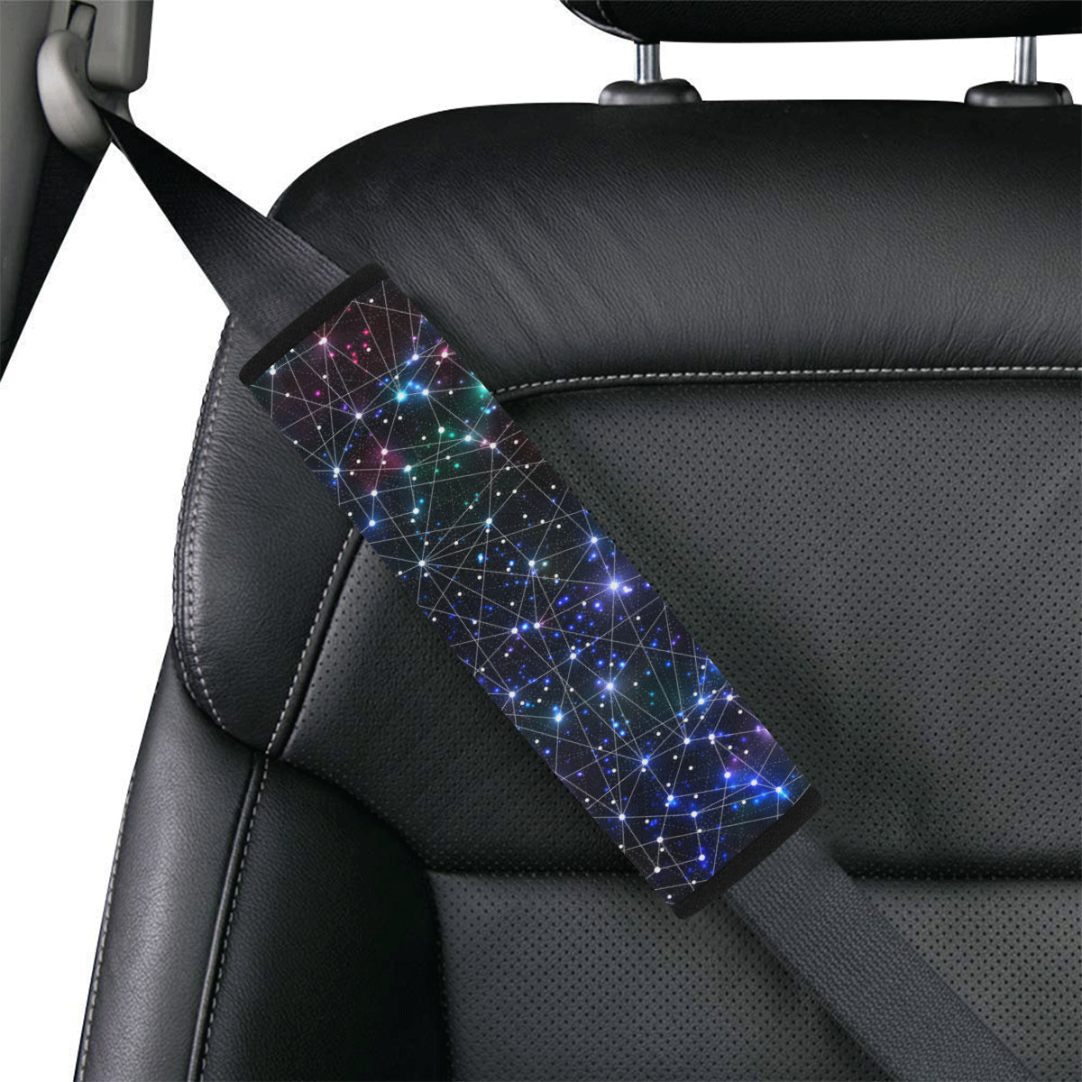 Cosmic Pattern Print Design 01 Car Seat Belt Cover