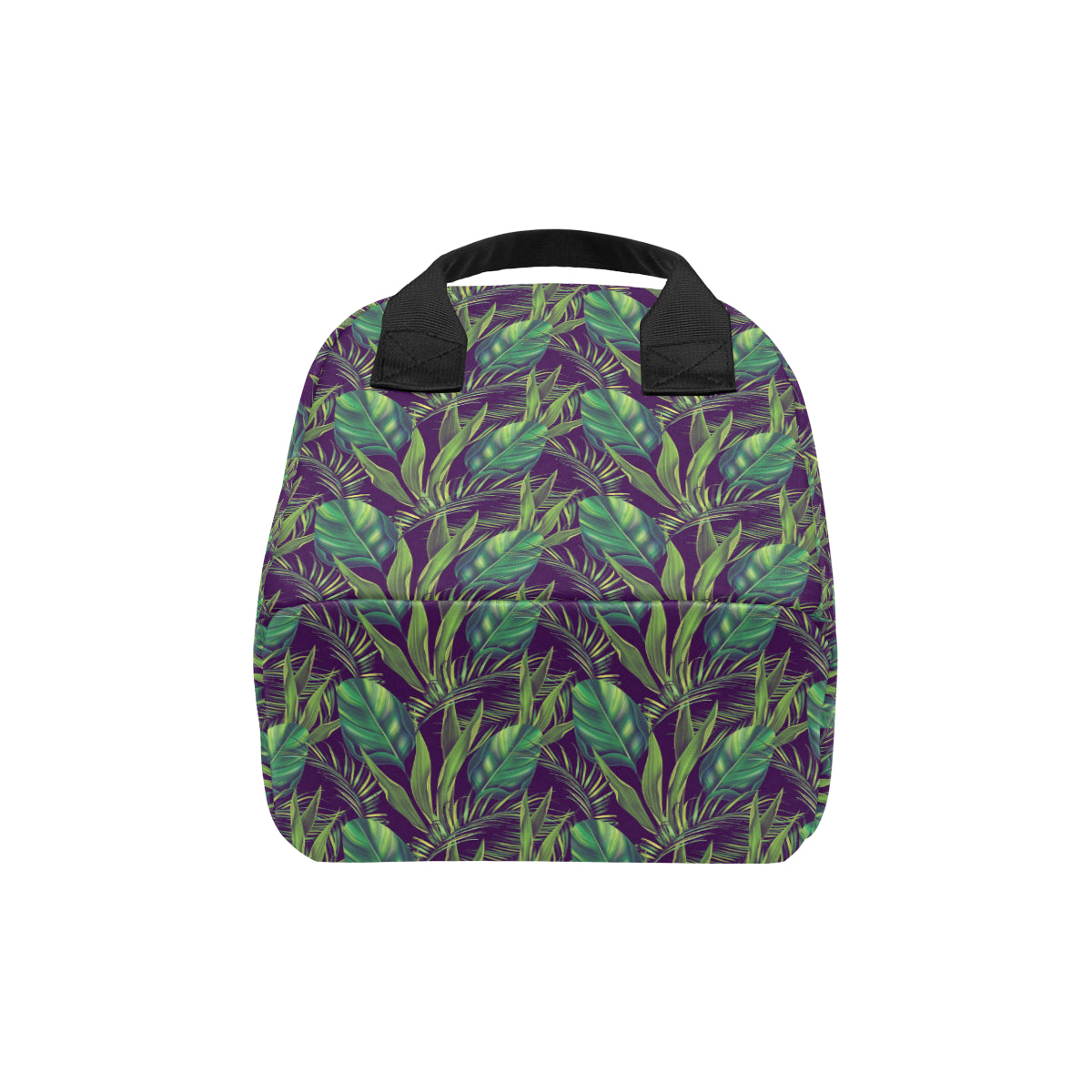 Palm Leaves Pattern Print Design PL03 Insulated Lunch Bag