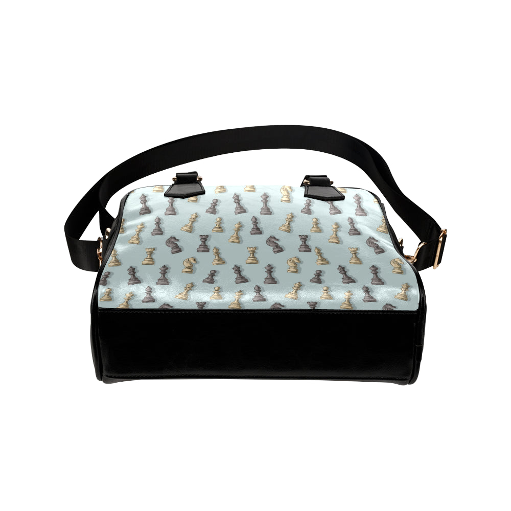 Chess Pattern Print Design 02 Shoulder Handbag