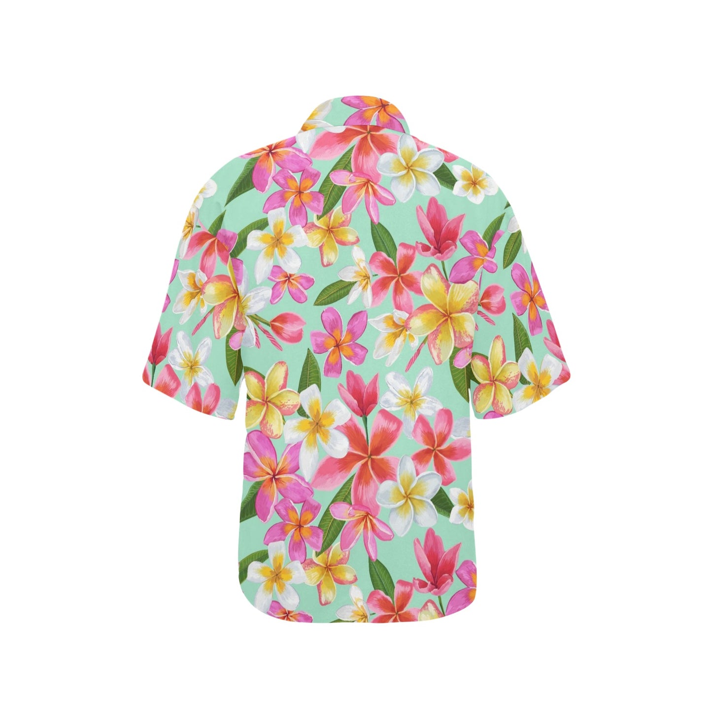 Plumeria Pattern Print Design PM014 Women's Hawaiian Shirt