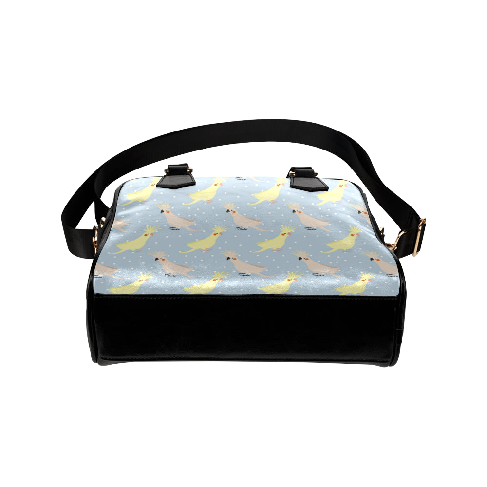 Cockatiel Pattern Print Design 03 Shoulder Handbag