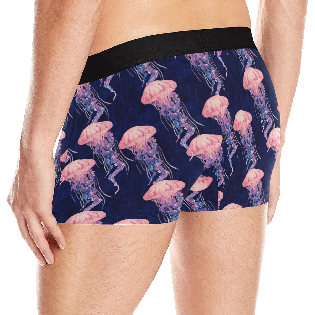 Jellyfish Pattern Print Design 03 Men's Boxer Briefs