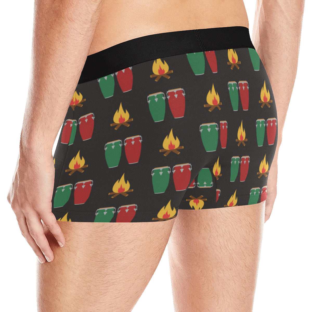 Conga Pattern Print Design 01 Men's Boxer Briefs