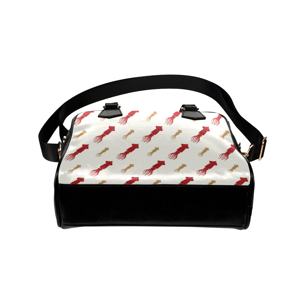 Giant Squid Pattern Print Design 01 Shoulder Handbag