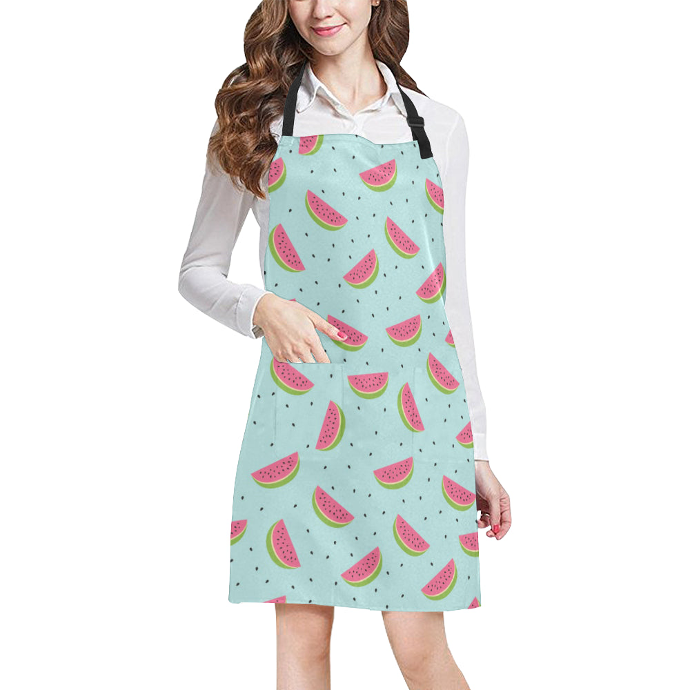 Watermelon Pattern Print Design WM06 Apron with Pocket