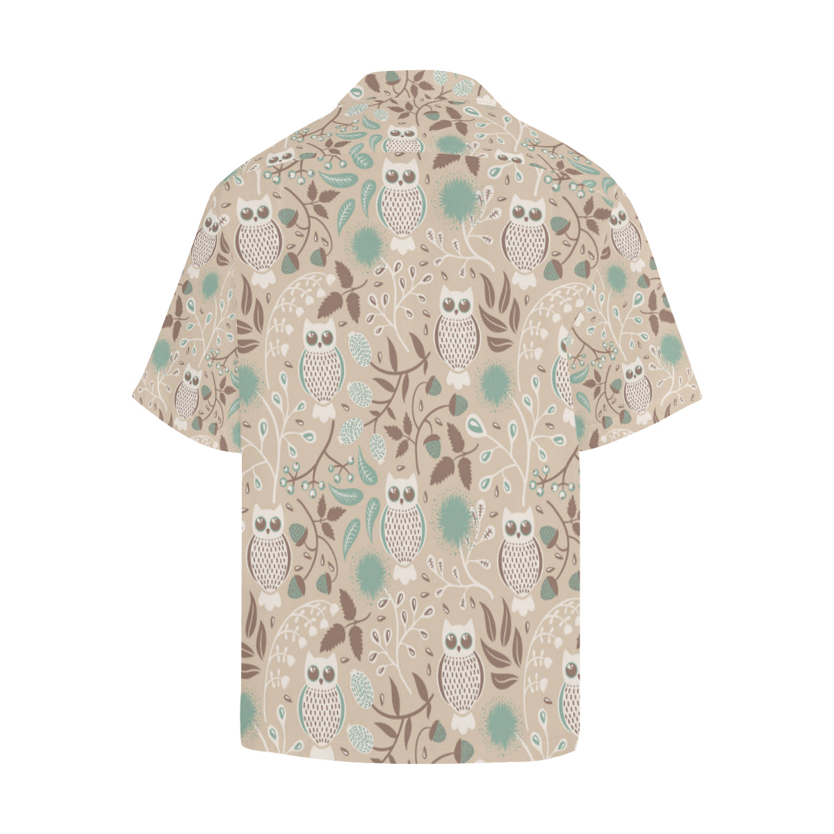 Owl Pattern Print Design A02 Men's Hawaiian Shirt