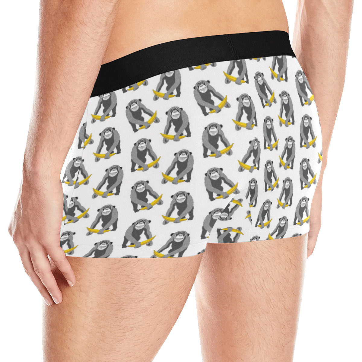 Chimpanzee Pattern Print Design 05 Men's Boxer Briefs