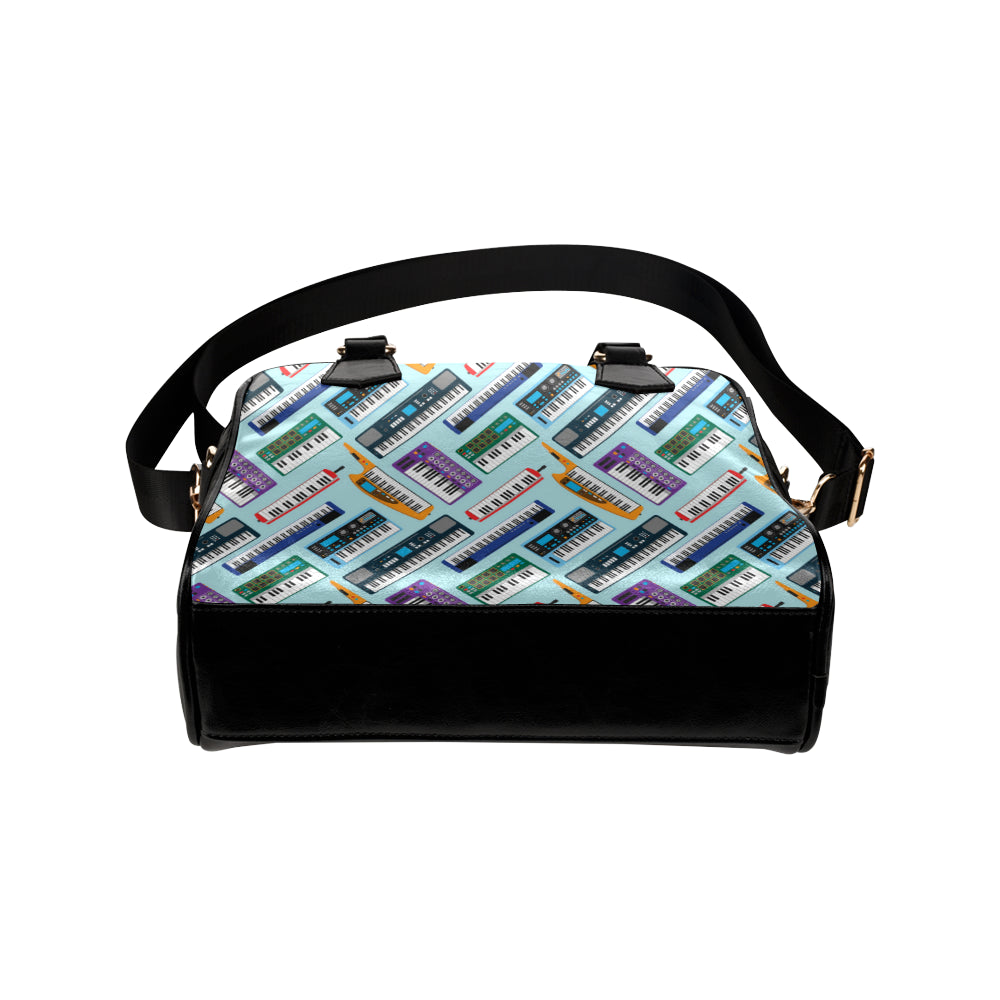 Synthesizer Pattern Print Design 02 Shoulder Handbag