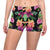 Amaryllis Pattern Print Design AL09 Yoga Shorts