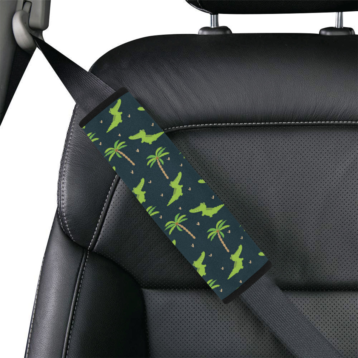 Alligator Pattern Print Design 02 Car Seat Belt Cover