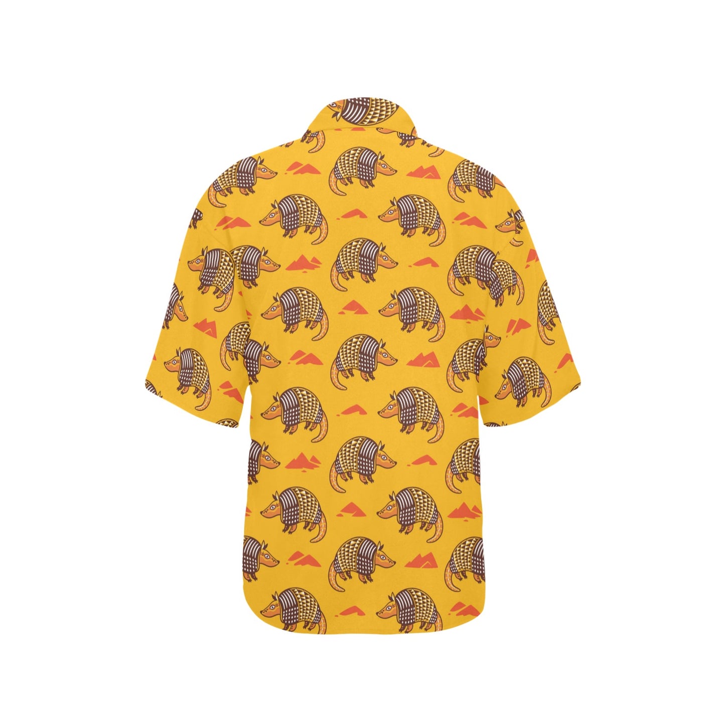 Armadillo Pattern Print Design 03 Women's Hawaiian Shirt