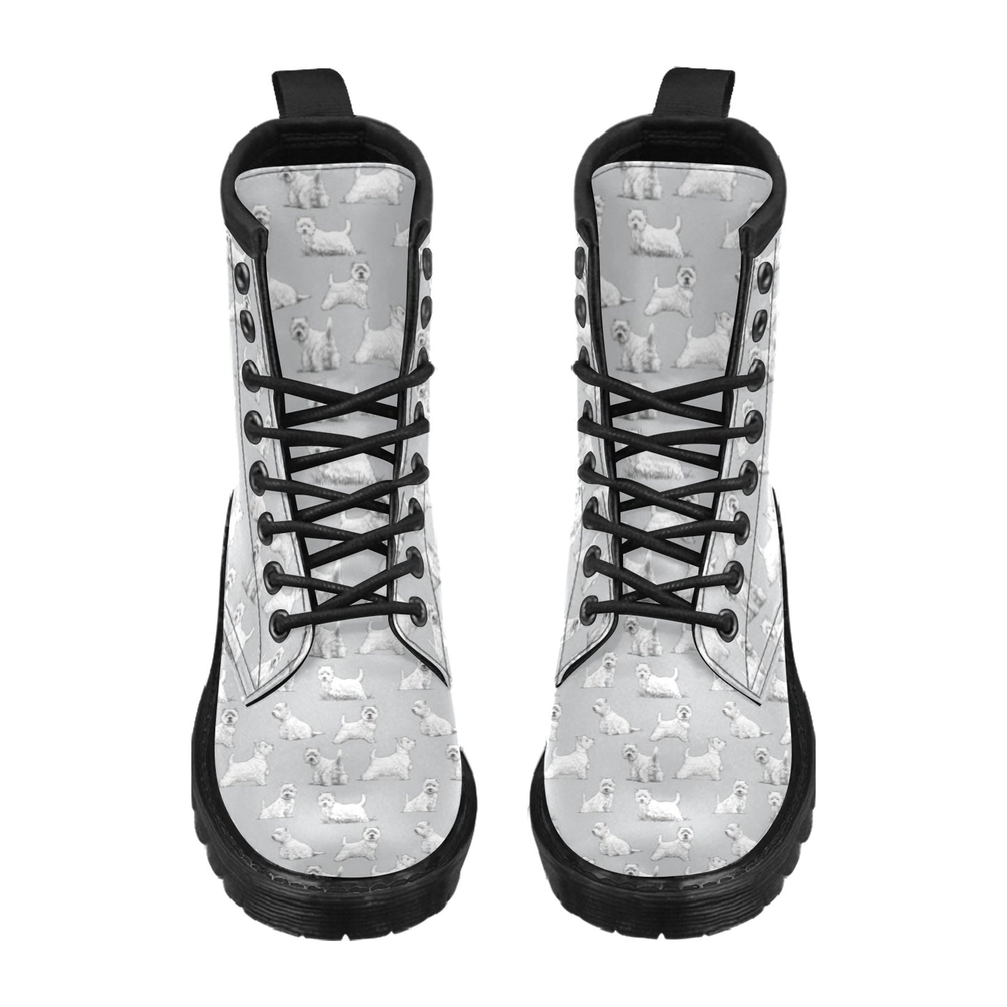 Scottish Terriers Print Design LKS3011 Women's Boots