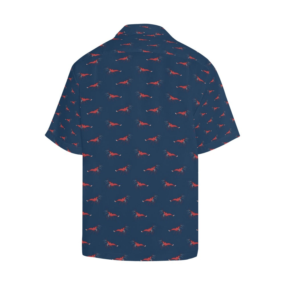 Shrimp Print Design LKS305 Men's Hawaiian Shirt