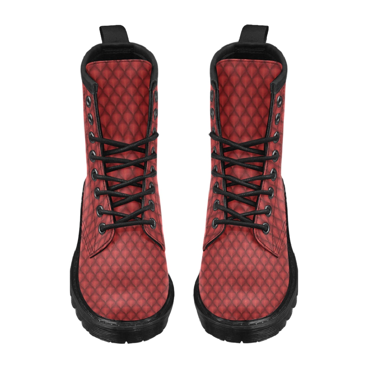 Dragons Red Skin Texture Women's Boots