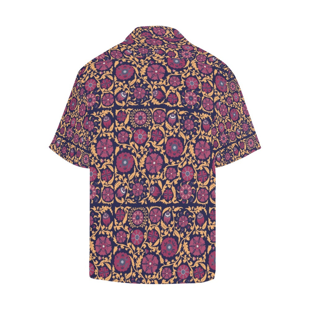 Suzani Print Design LKS303 Men's Hawaiian Shirt