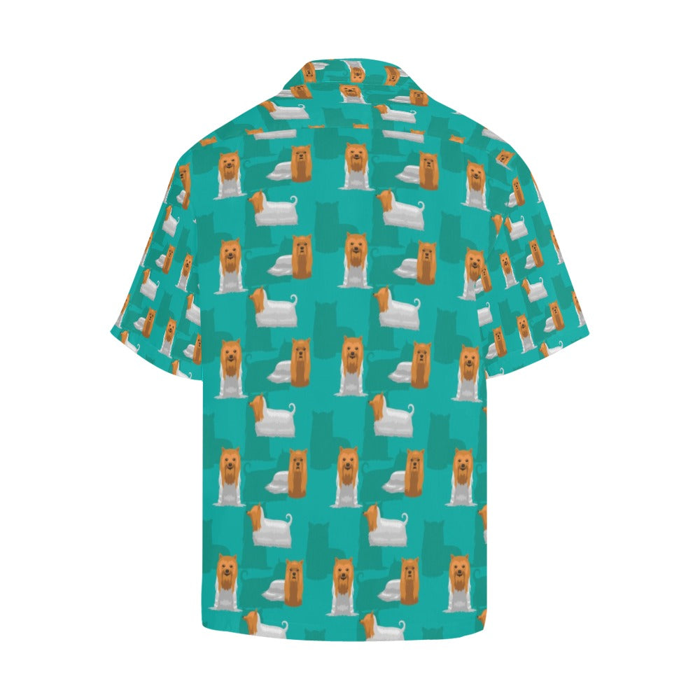 Silky Terriers Print Design LKS301 Men's Hawaiian Shirt