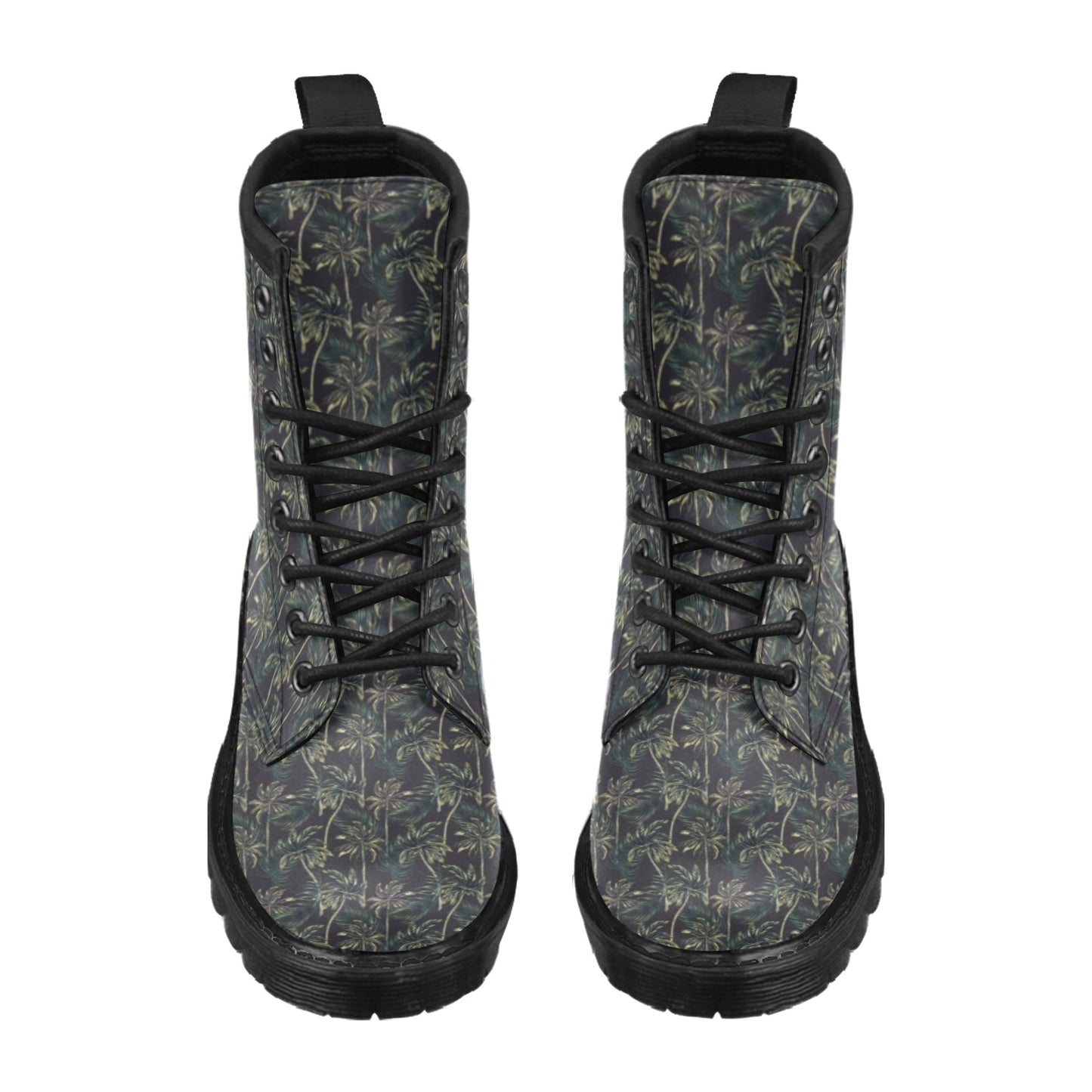 Palm Tree Background Design Print Women's Boots