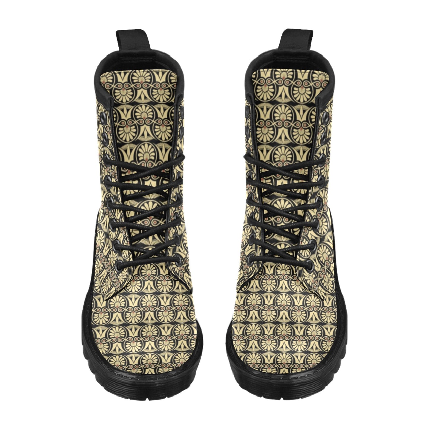 Ancient Greek Print Design LKS3014 Women's Boots