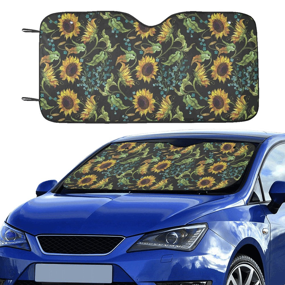 Sunflower Print Design LKS308 Car front Windshield Sun Shade