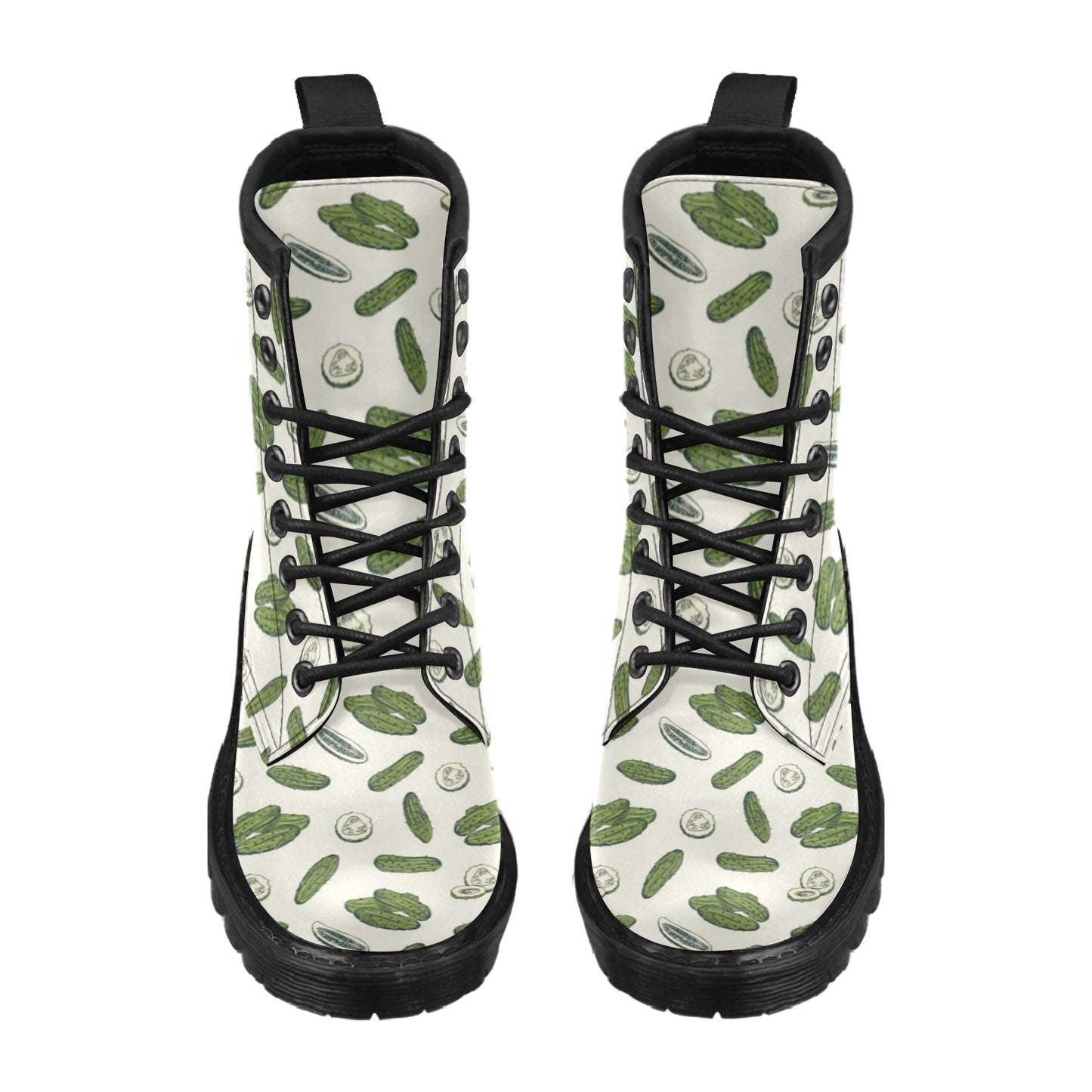 Cucumber Pattern Print Design CC05 Women's Boots