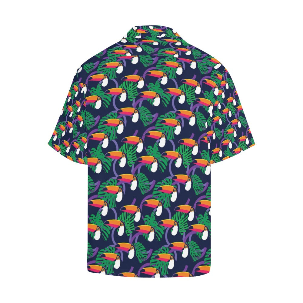 Toucan Print Design LKS302 Men's Hawaiian Shirt