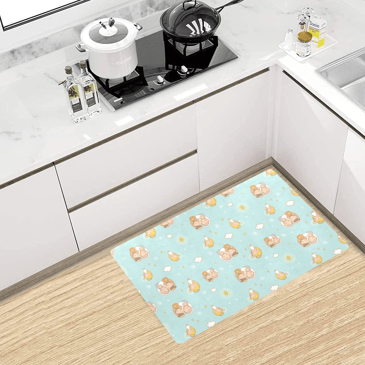 Christian Pattern Print Design 01 Kitchen Mat