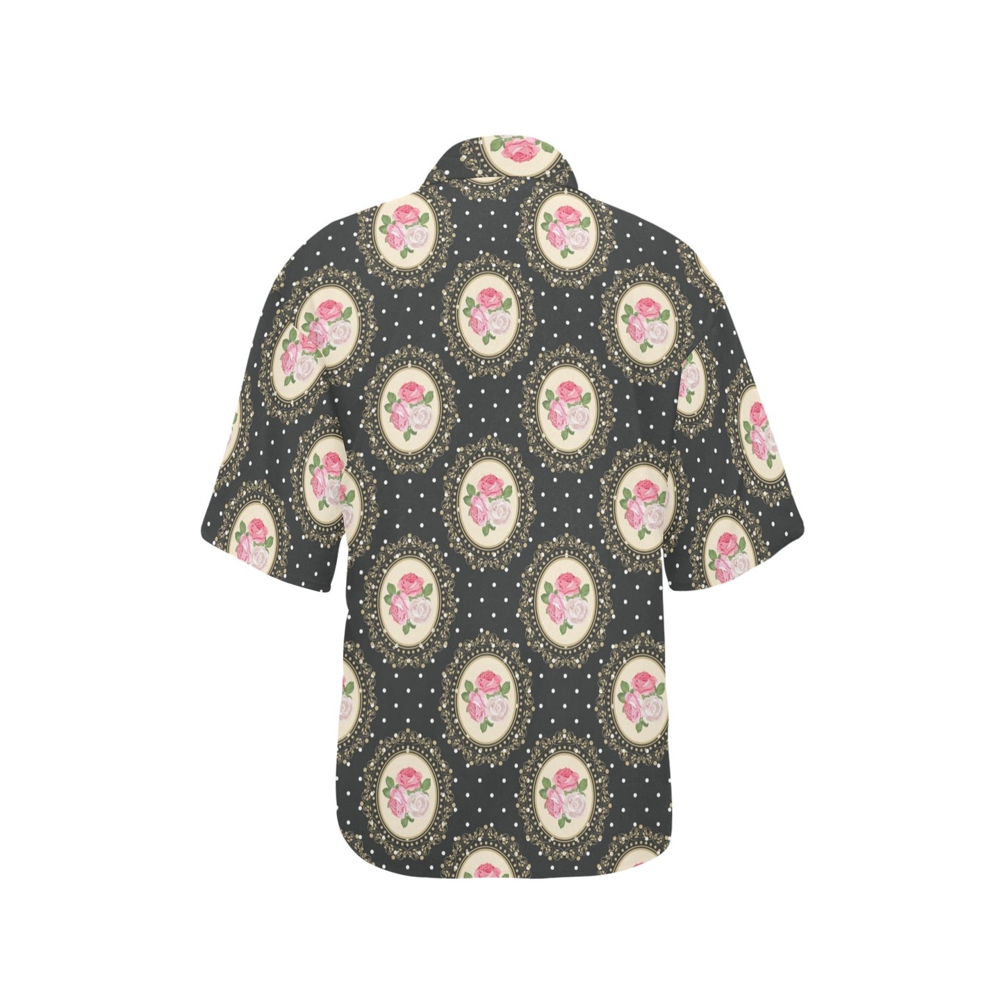 Rose Pattern Print Design RO015 Women's Hawaiian Shirt