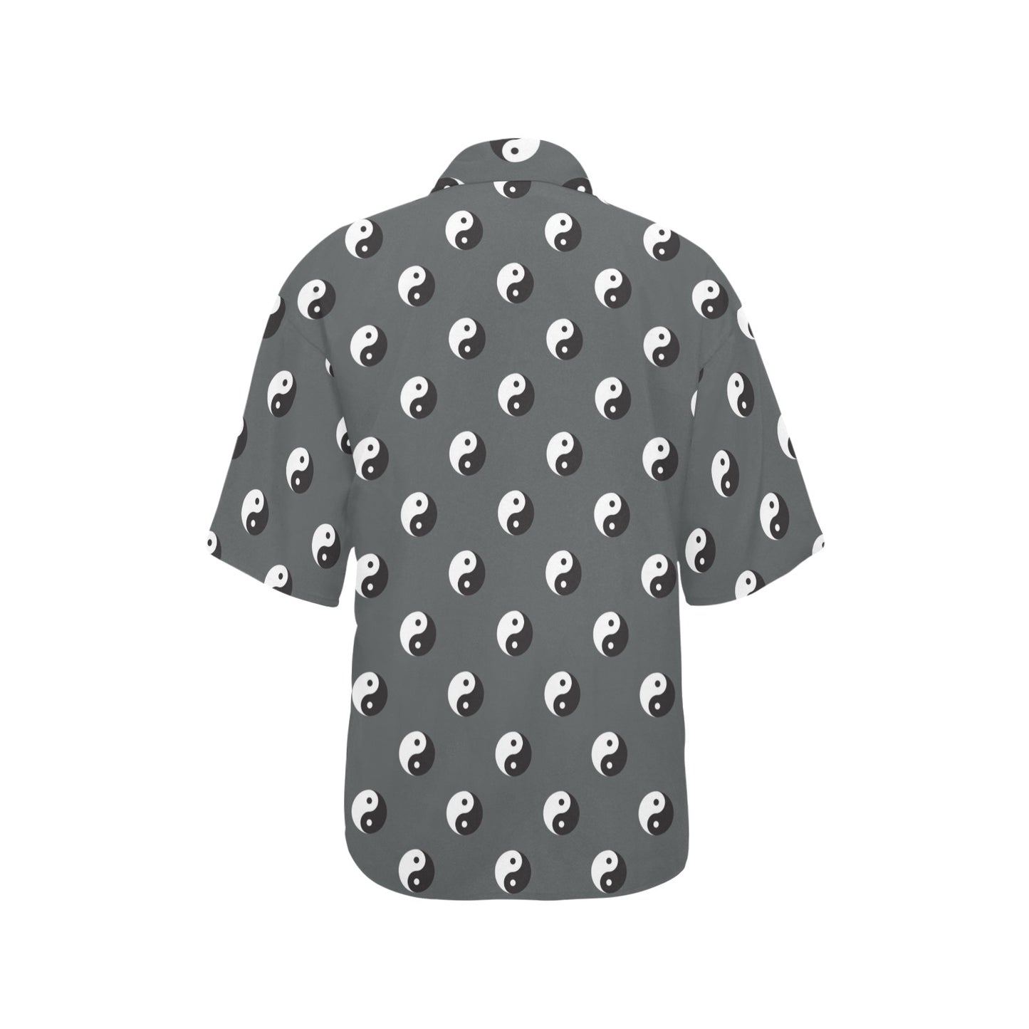Yin Yang Print Design LKS303 Women's Hawaiian Shirt