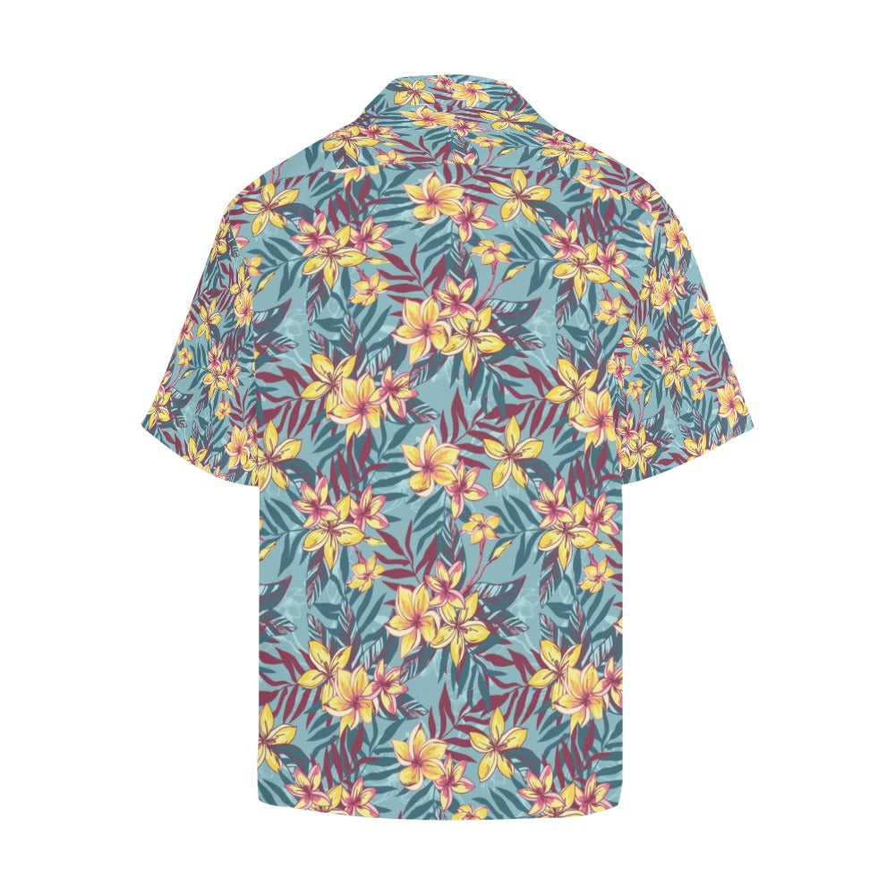 Summer Floral Print Design LKS304 Men's Hawaiian Shirt