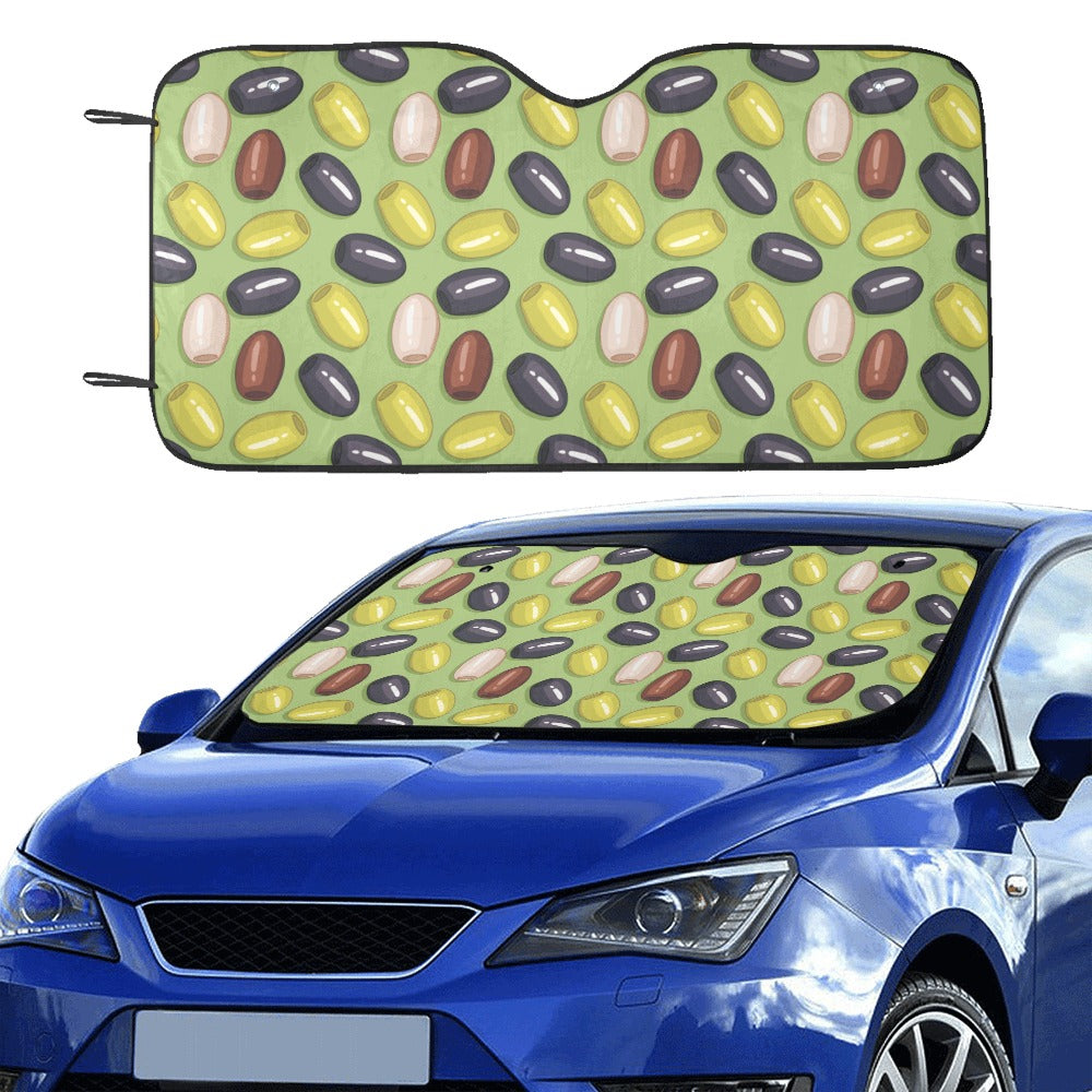 Olive Print Design LKS301 Car front Windshield Sun Shade