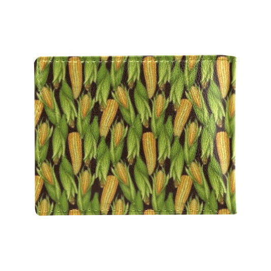 Agricultural Corn cob Print Men's ID Card Wallet