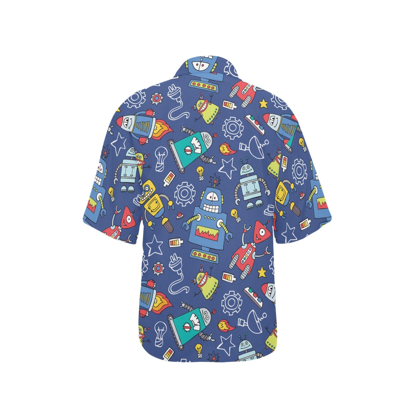 Robot Pattern Print Design A03 Women's Hawaiian Shirt