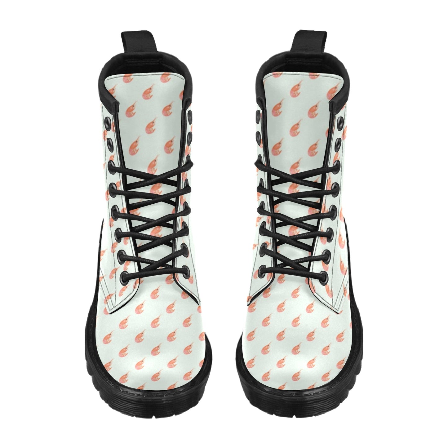 Shrimp Print Design LKS304 Women's Boots