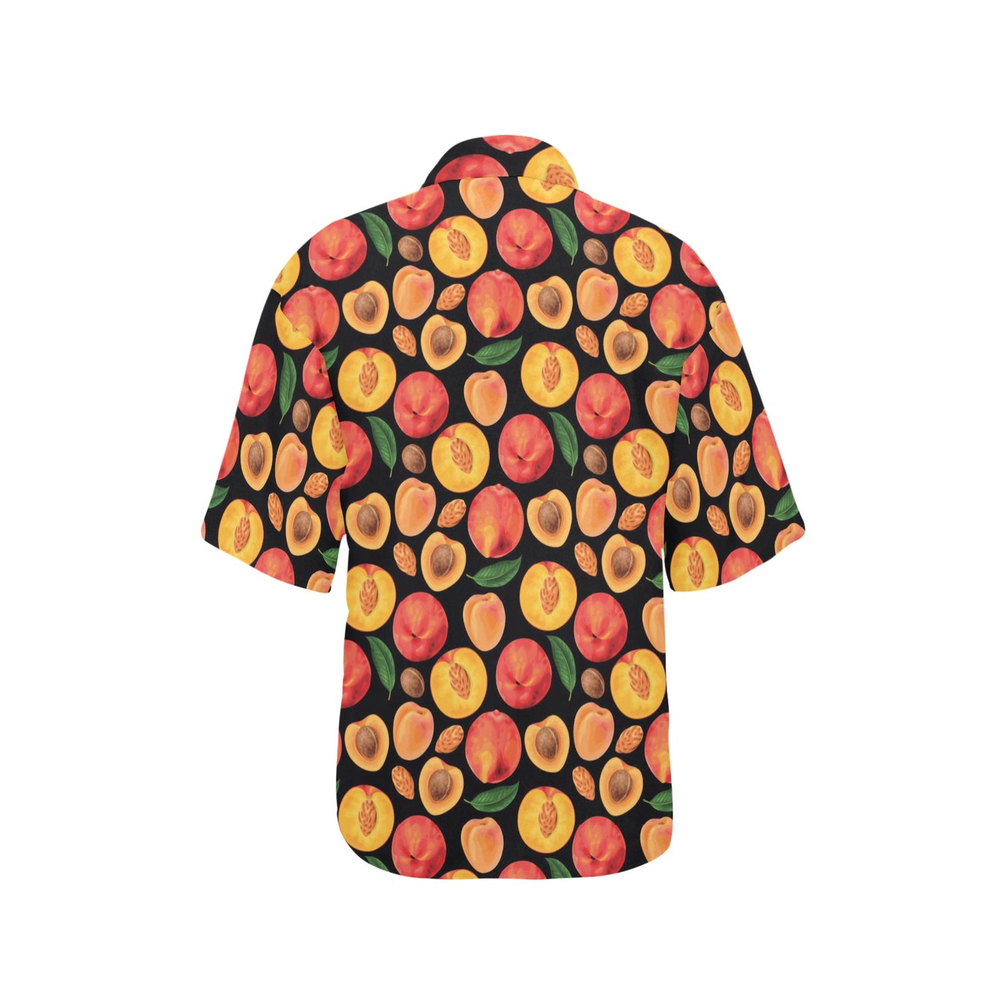 Peach Pattern Print Design A02 Women's Hawaiian Shirt
