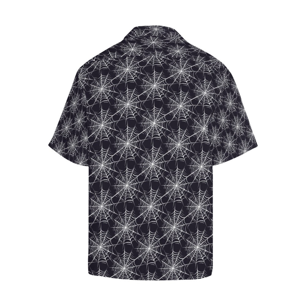 Spider Web Print Design LKS303 Men's Hawaiian Shirt