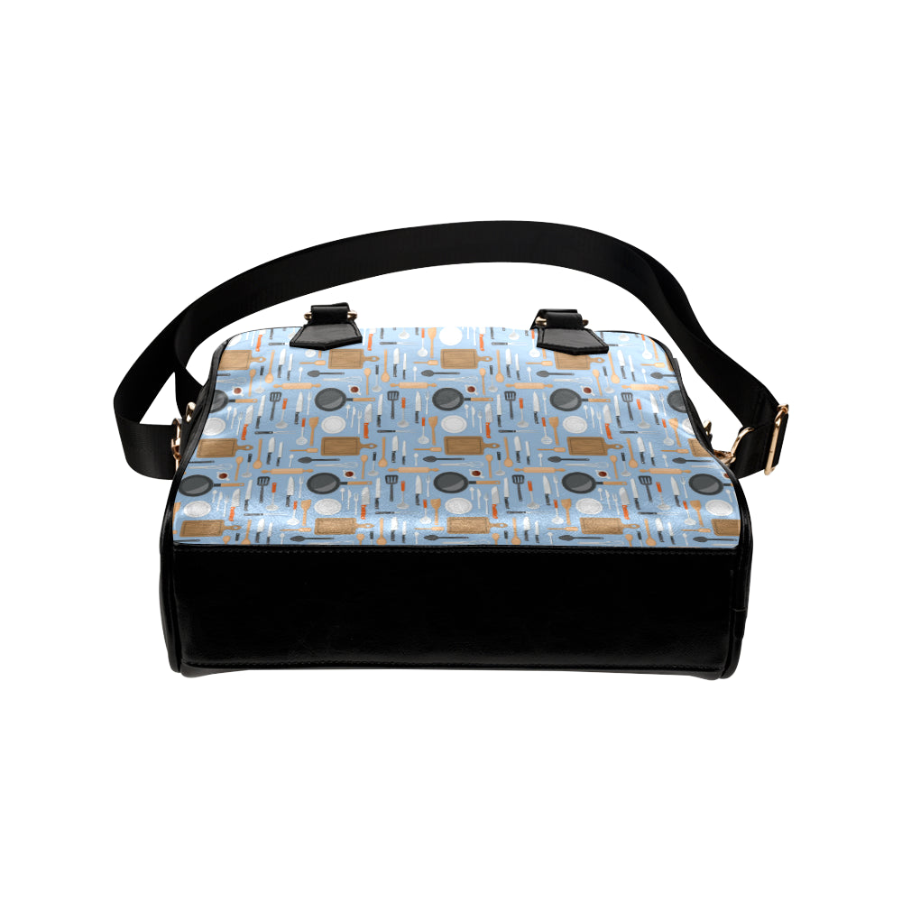 Cooking Kitchen Tools Pattern Print Design 02 Shoulder Handbag