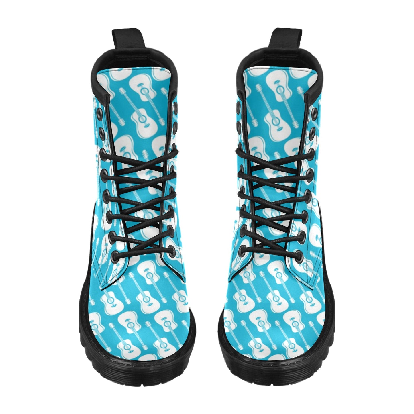 Acoustic Guitar Print Design LKS404 Women's Boots