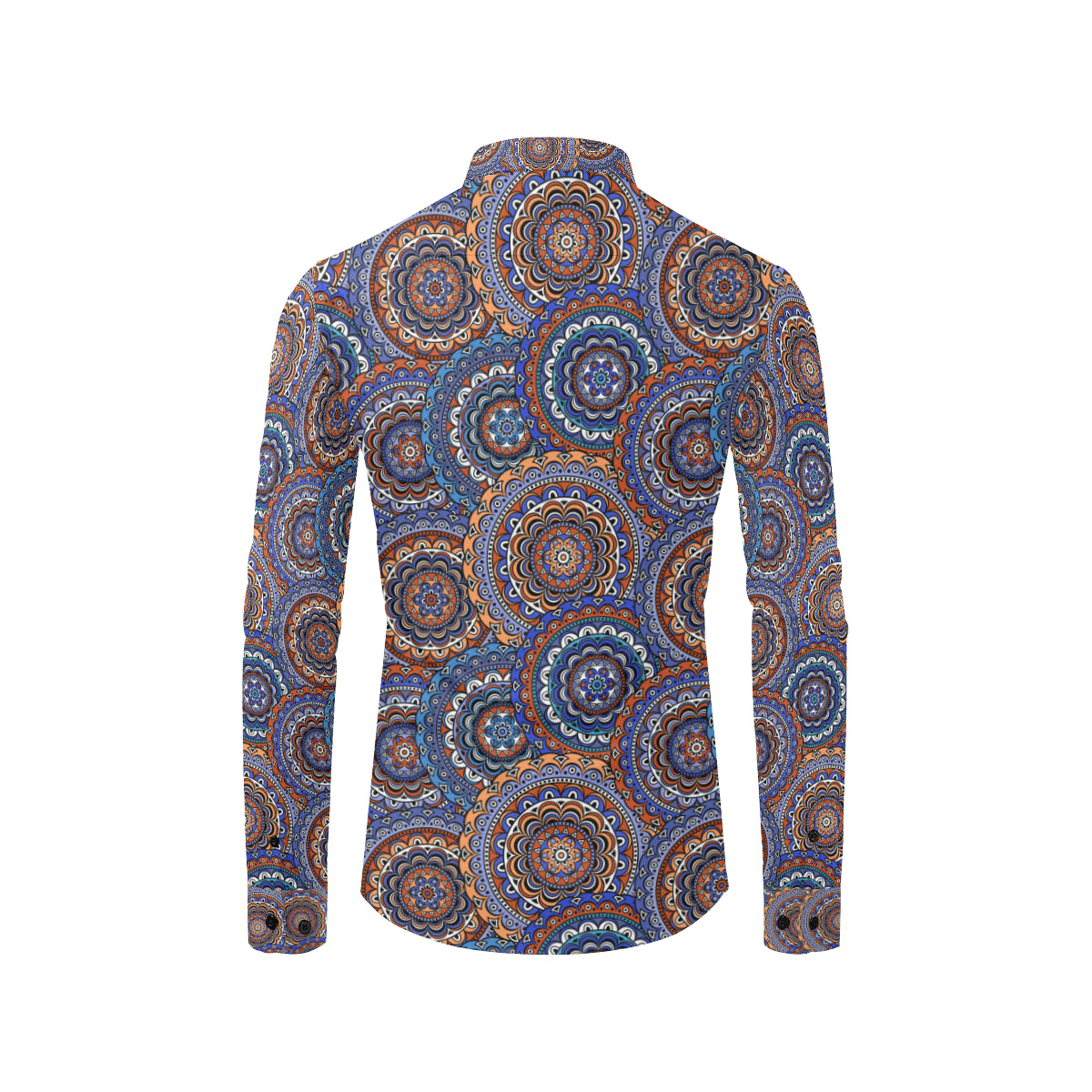 Mandala Boho Chic Design Print Men's Long Sleeve Shirt