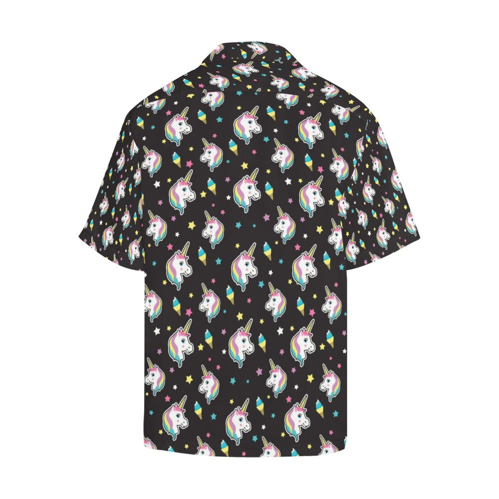 Unicorn Print Design LKS302 Men's Hawaiian Shirt