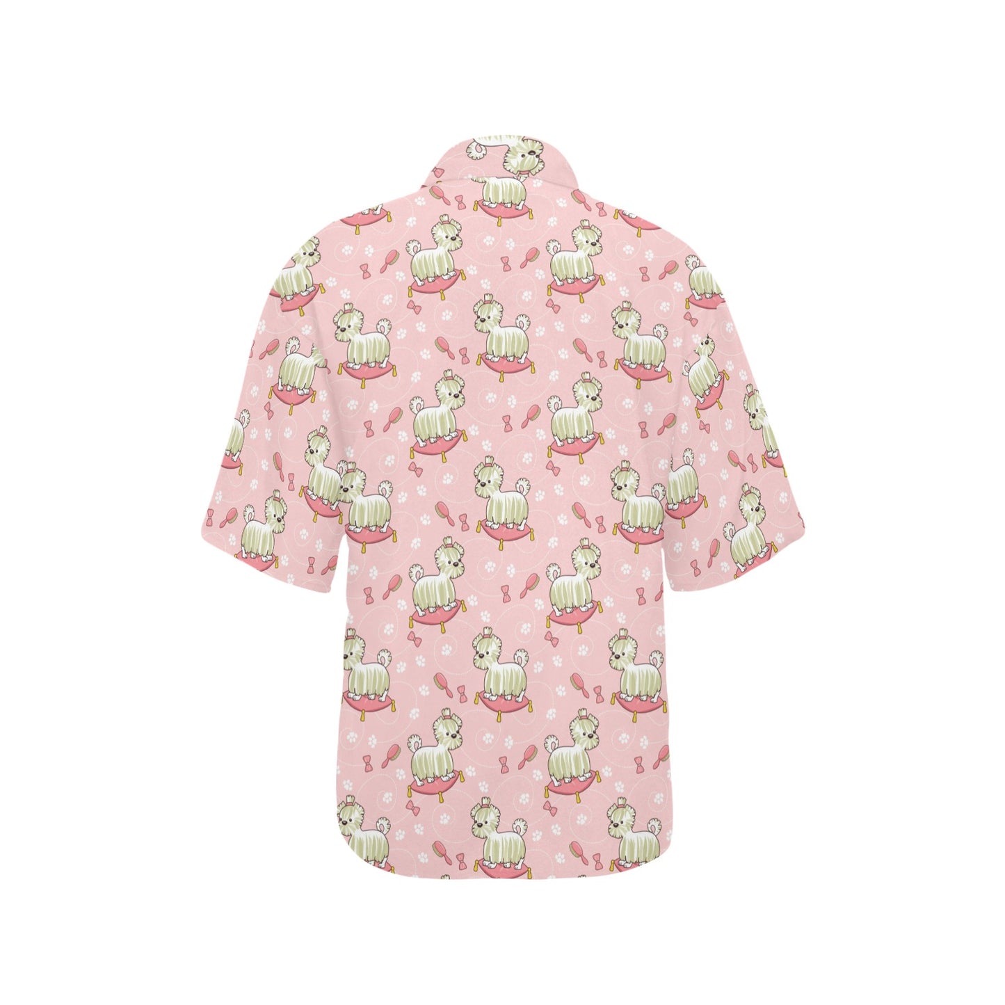 Bichons Frise Pattern Print Design 01 Women's Hawaiian Shirt