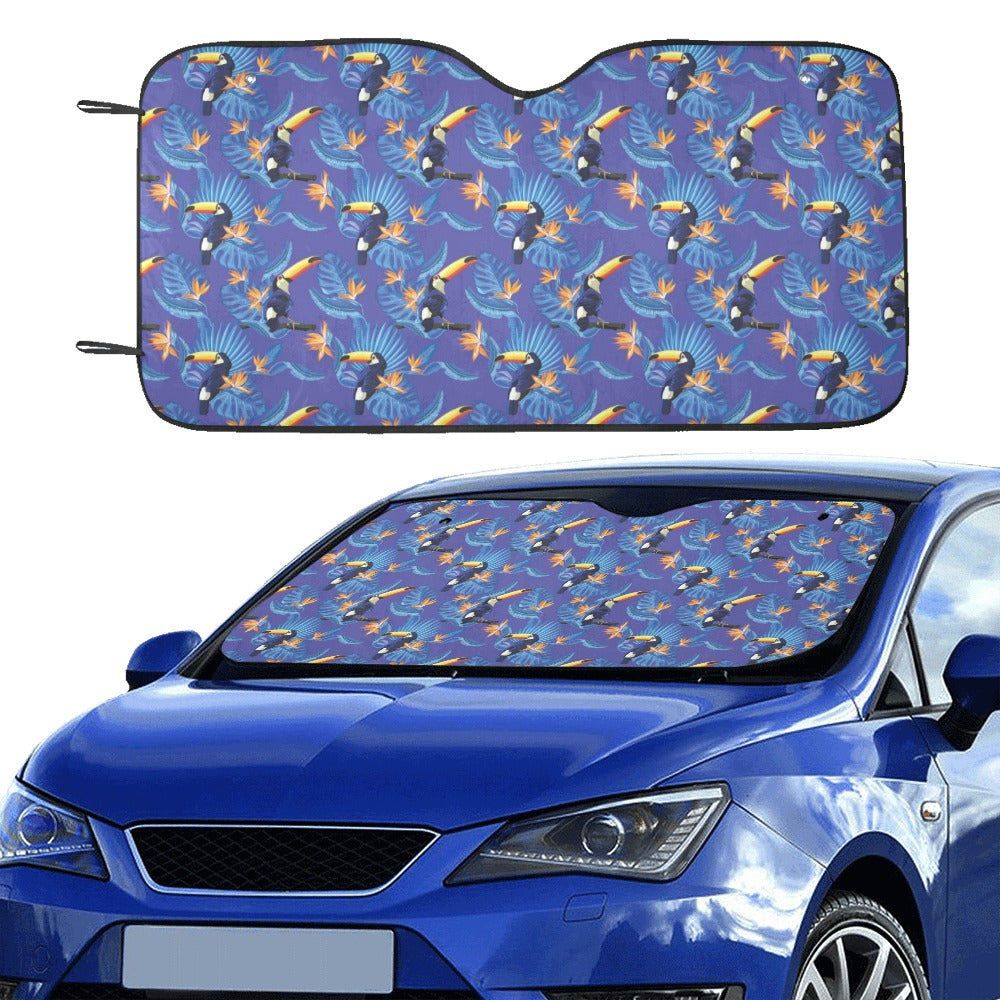Toucan Print Design LKS306 Car front Windshield Sun Shade