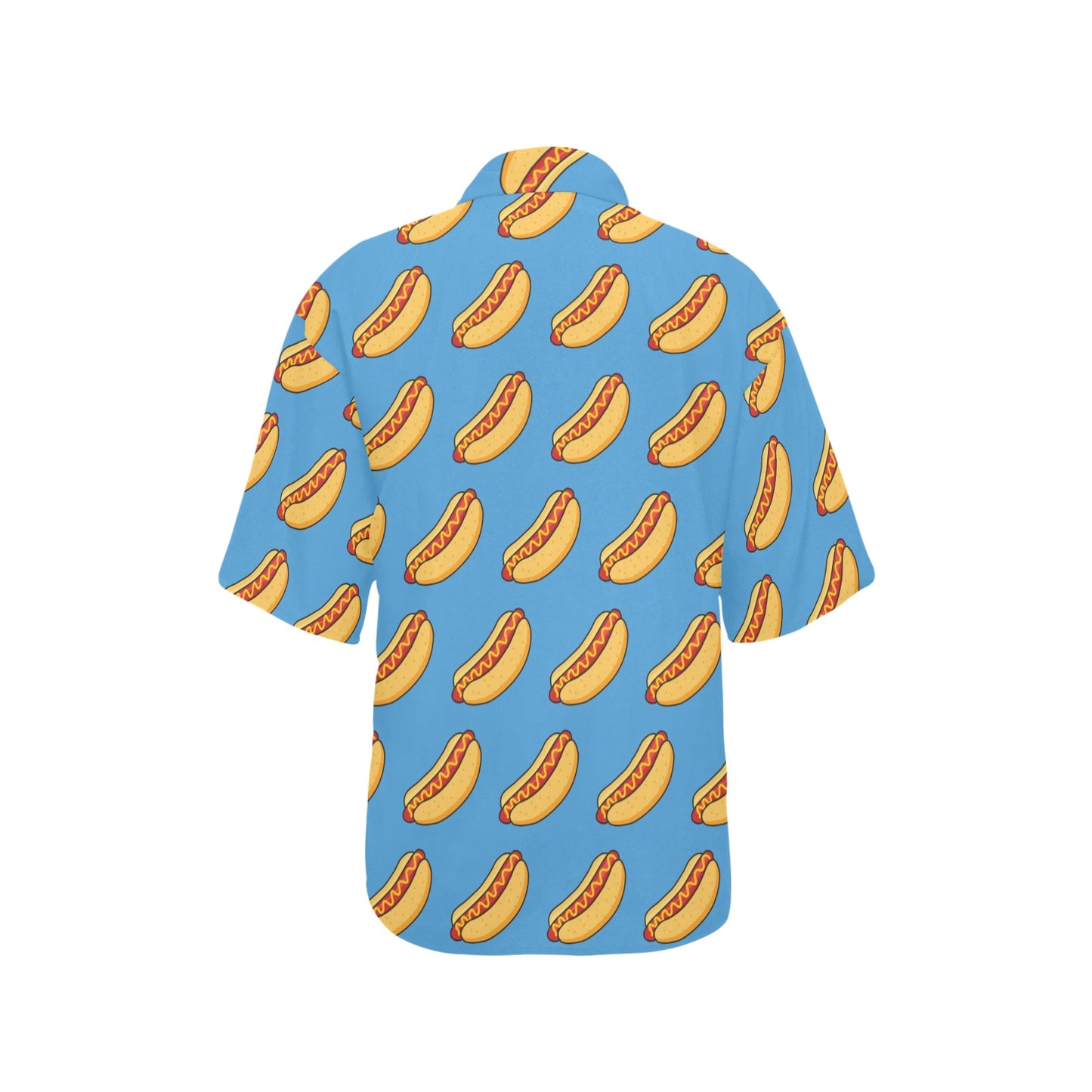 Hot Dog Pattern Print Design 02 Women's Hawaiian Shirt