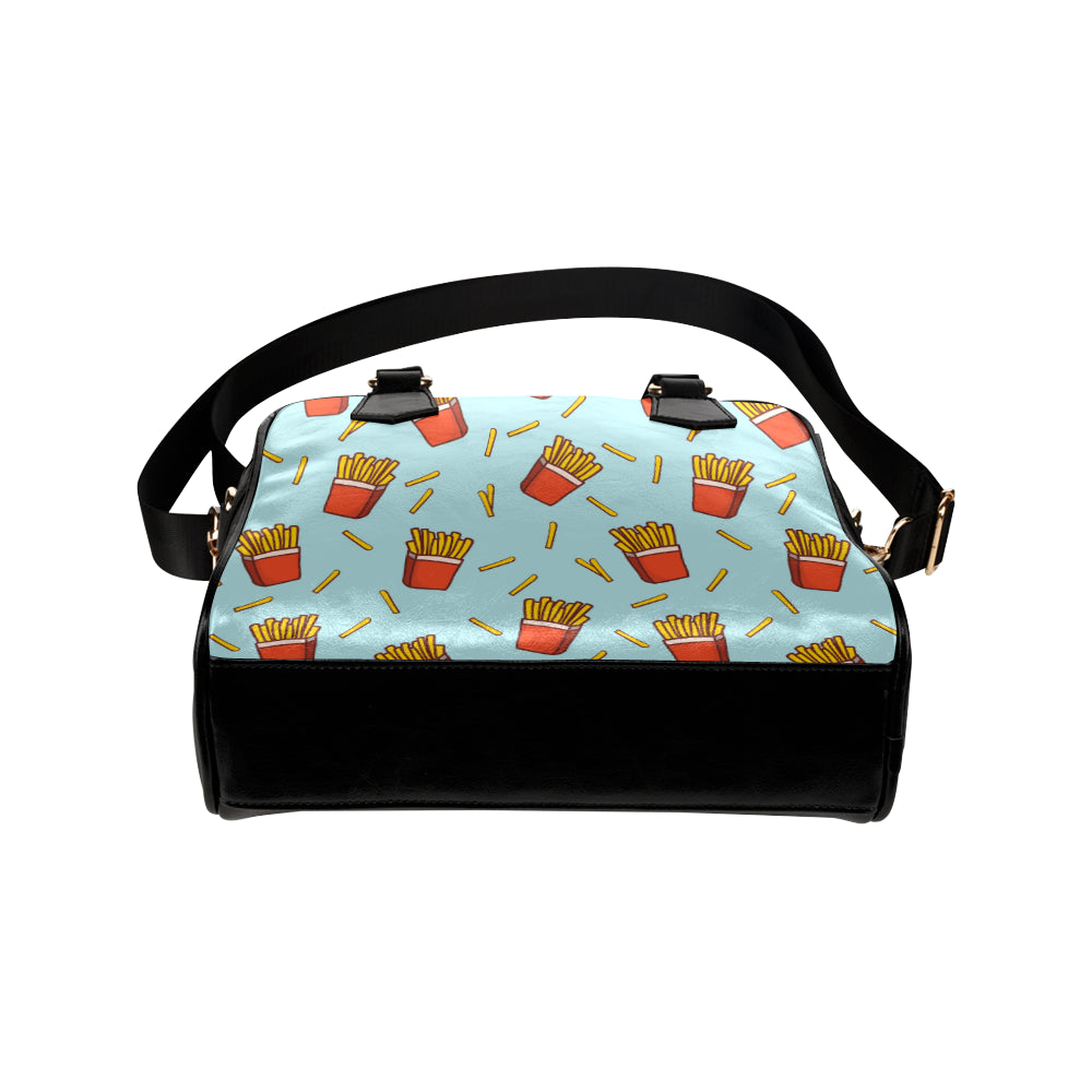 French Fried Pattern Print Design 02 Shoulder Handbag