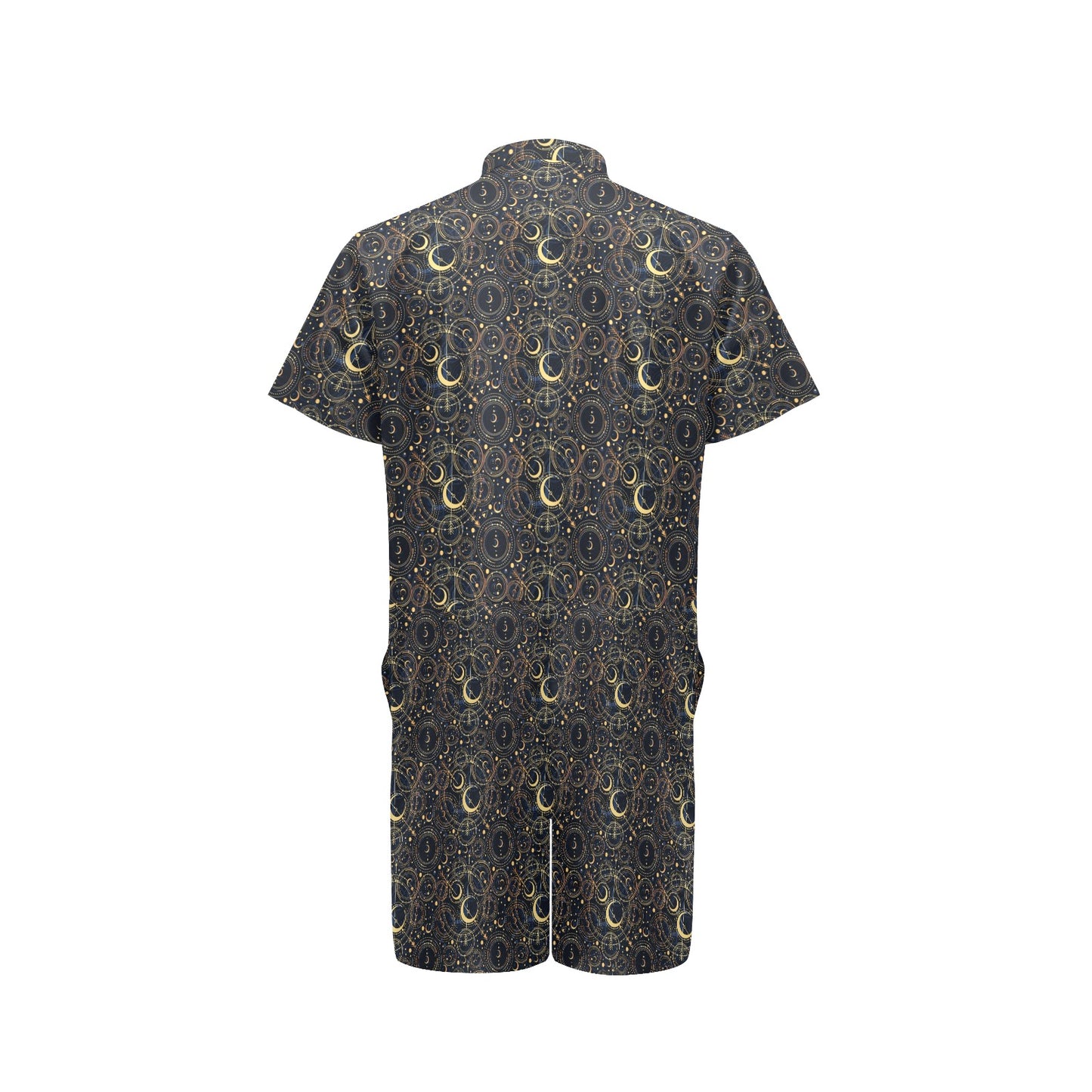 Celestial Pattern Print Design 04 Men's Romper