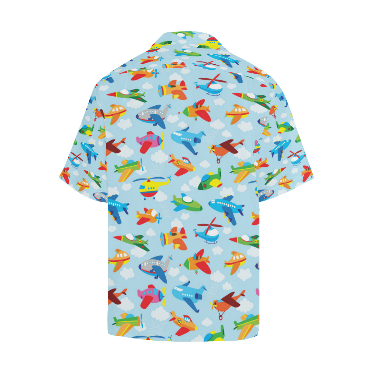 Airplane Colorful Pattern Print Design 01 Men's Hawaiian Shirt