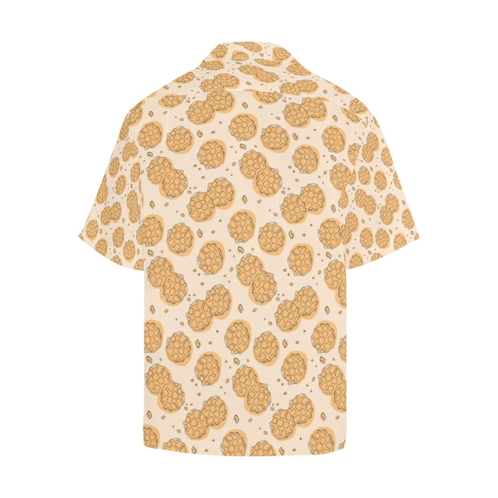 Waffle Print Design LKS303 Men's Hawaiian Shirt