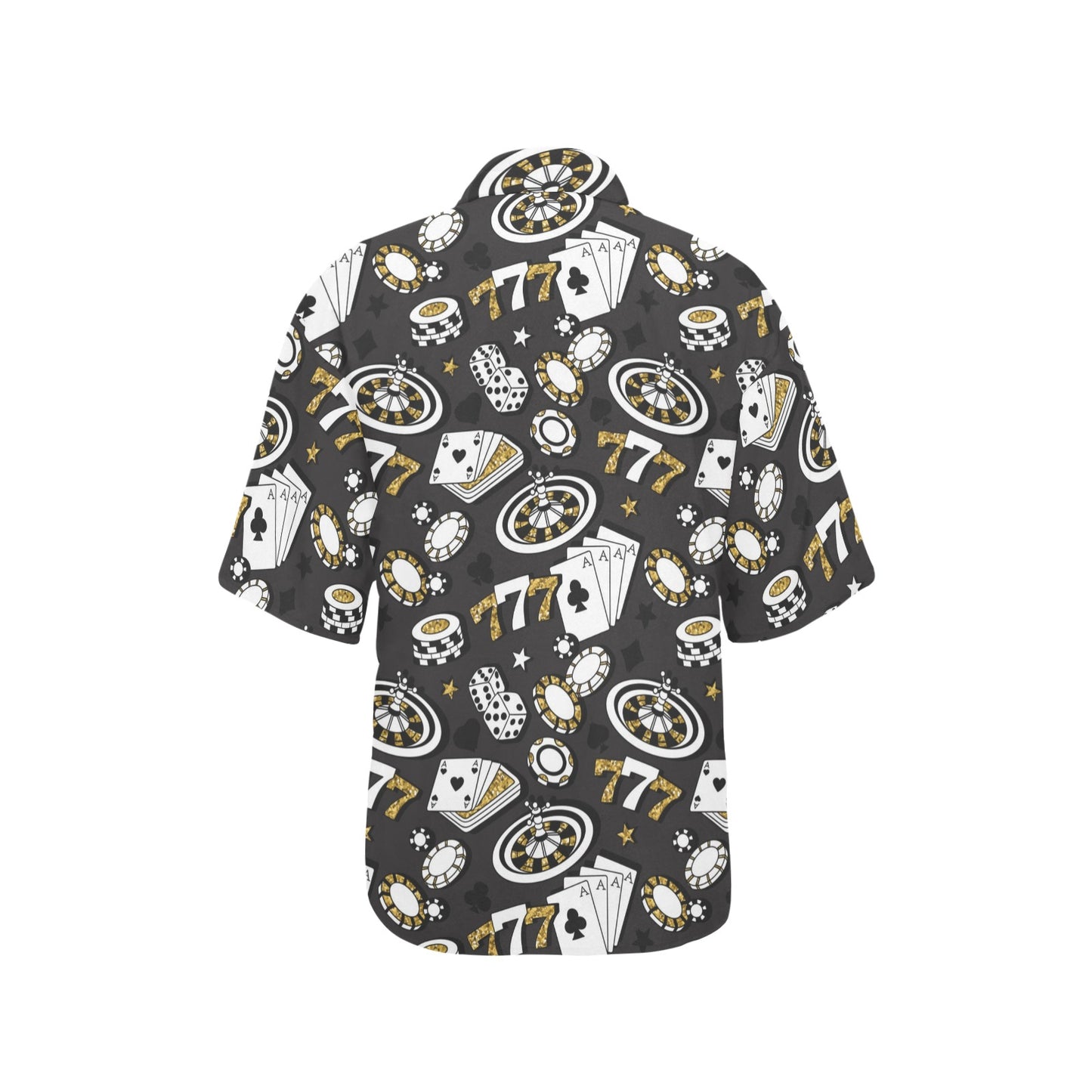 Casino Pattern Print Design 05 Women's Hawaiian Shirt
