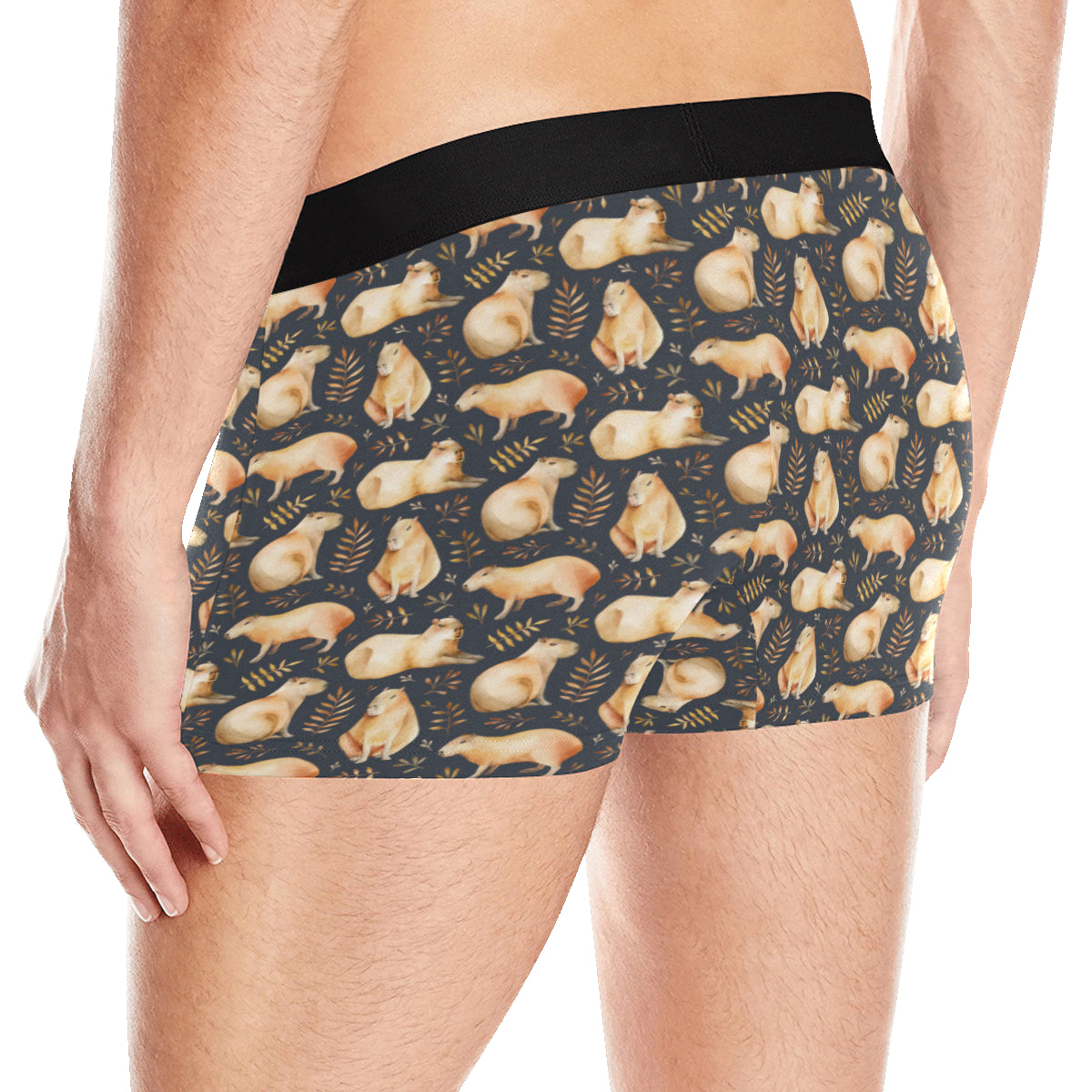 Capybara Pattern Print Design 02 Men's Boxer Briefs