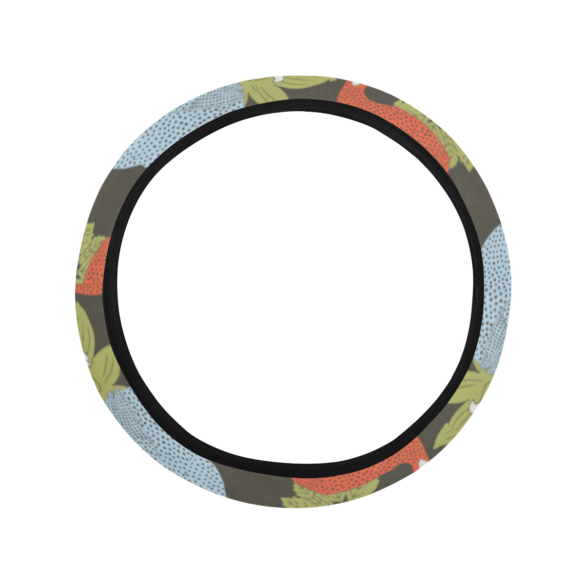 Guinea Fowl Pattern Print Design 02 Steering Wheel Cover with Elastic Edge